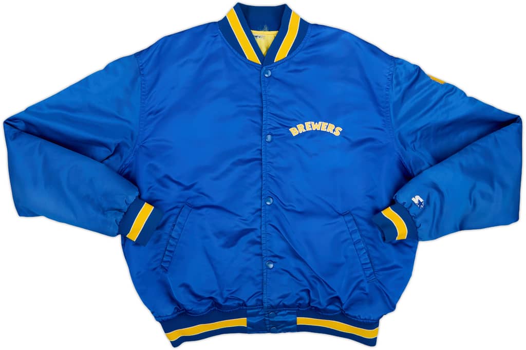 1990-93 Milwaukee Brewers Starter Satin Varsity Jacket - 7/10 - (XL)