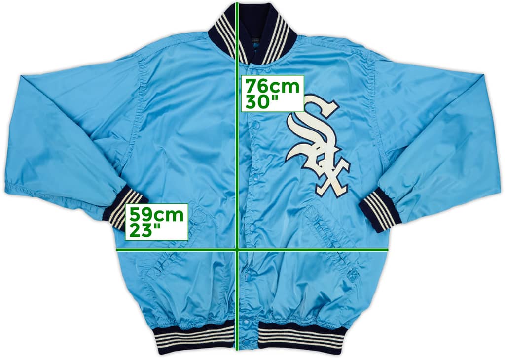 1980s Chicago White Sox Wilson Satin Varsity Jacket - 7/10 - (XL)