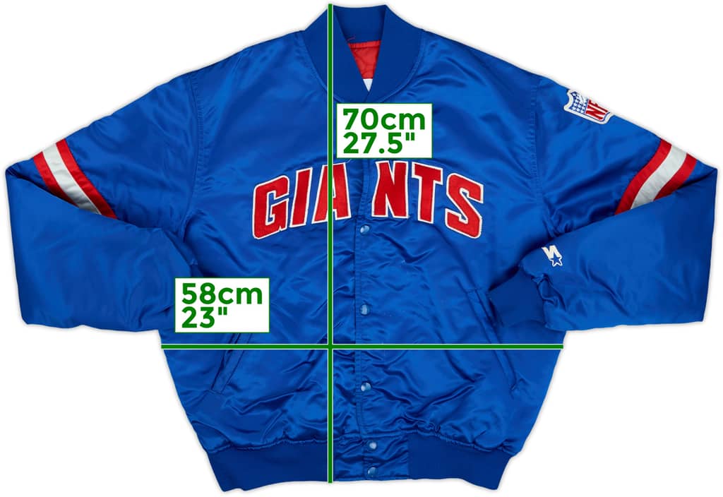1980s New York Giants Starter Satin Varsity Jacket - 7/10 - (L)