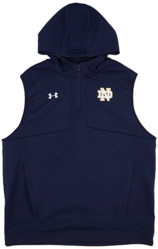 2018 Notre Dame Fighting Irish Under Armour Sleeveless Hoodie (Excellent) XXL