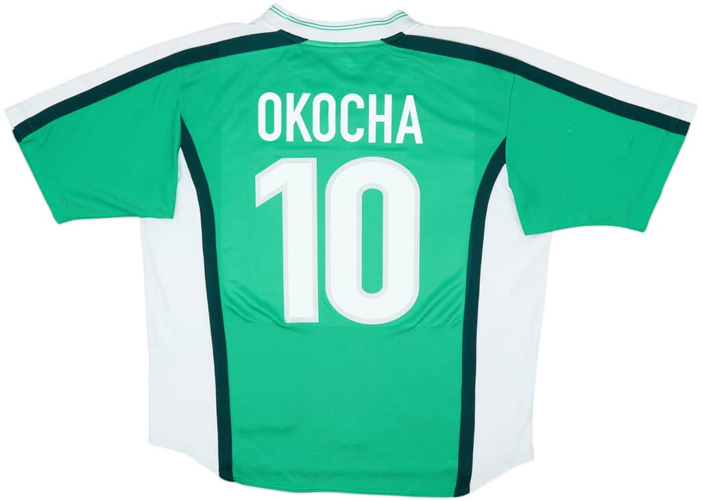 1998-00 Nigeria Home Shirt Okocha #10 - 8/10 - (XXL)