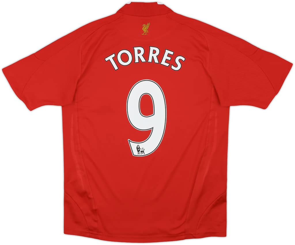 2008-10 Liverpool Home Shirt Torres #9 - 5/10 - (L.Boys)