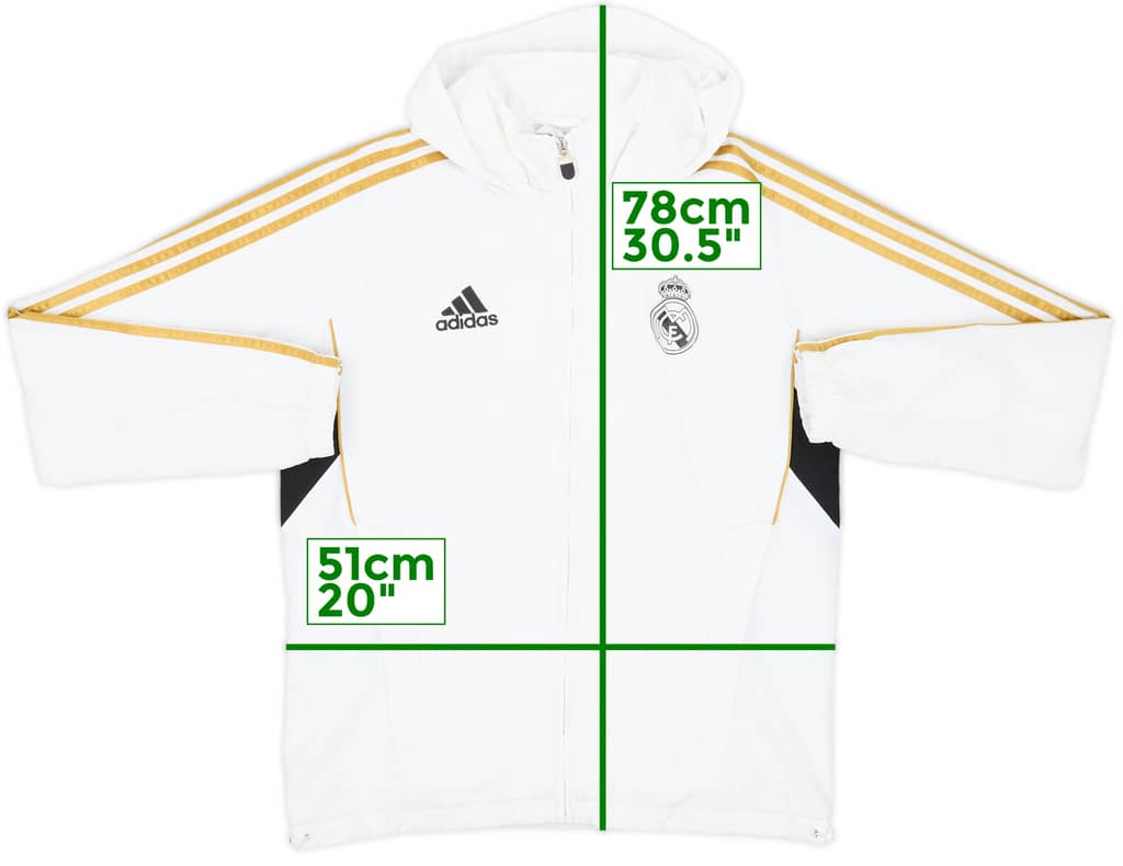2011-12 Real Madrid adidas Hooded Track Jacket - 6/10 - (S)