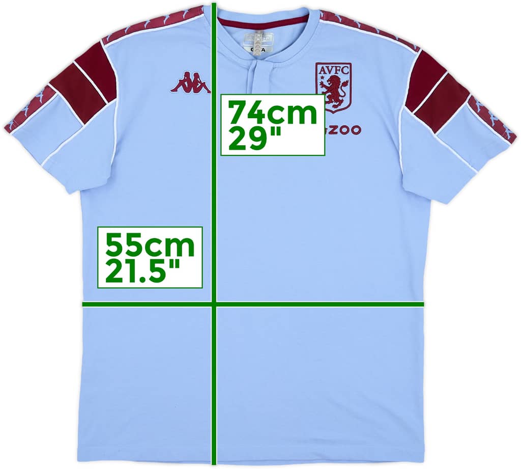 2020-21 Aston Villa Kappa Polo Shirt - 9/10 - (XXL)