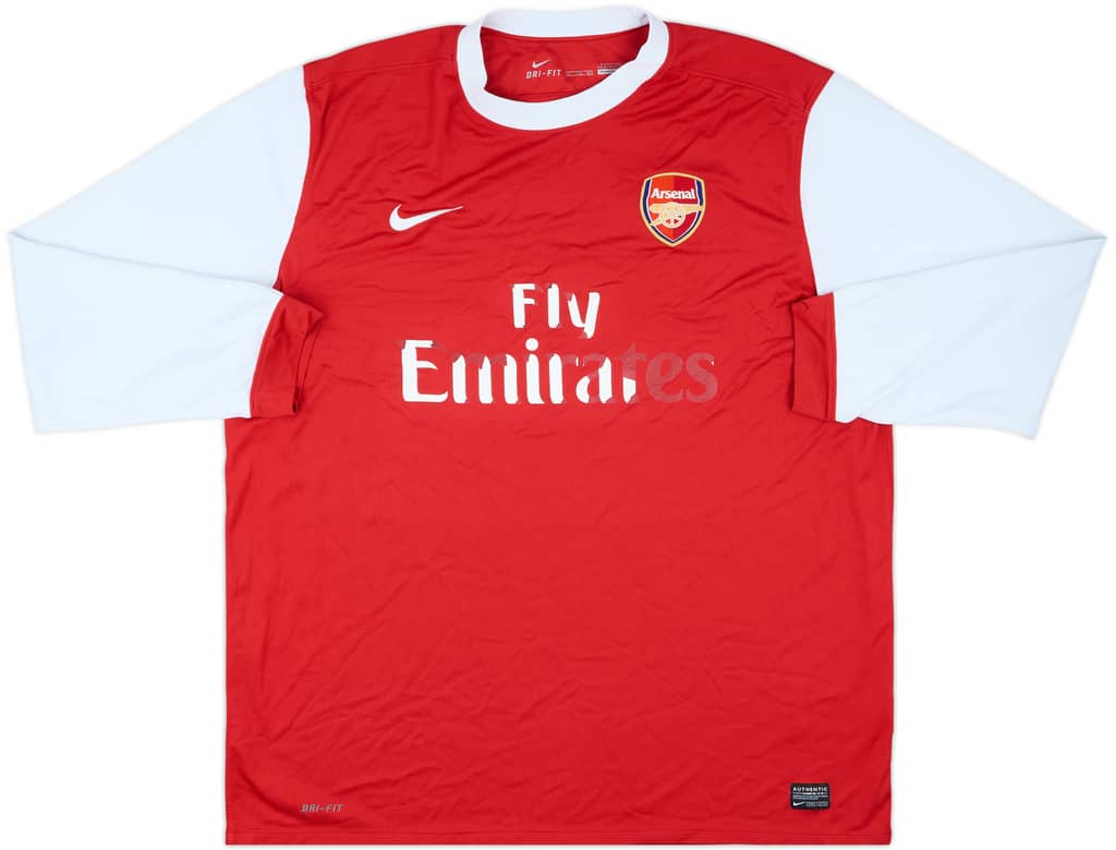 2010-11 Arsenal Home L/S Shirt - 4/10 - (XXL)
