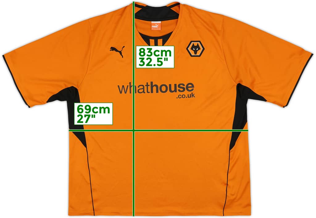 2013-14 Wolves Home Shirt - 8/10 - (4XL)