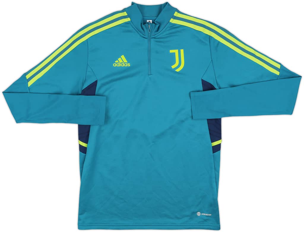 2022-23 Juventus adidas 1/4 Zip Training Top - 8/10 - (S)