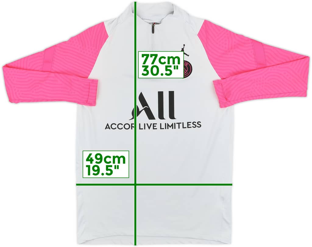 2020-21 Paris Saint-Germain x Air Jordan 1/4 Zip Training Top - 7/10 - (M)