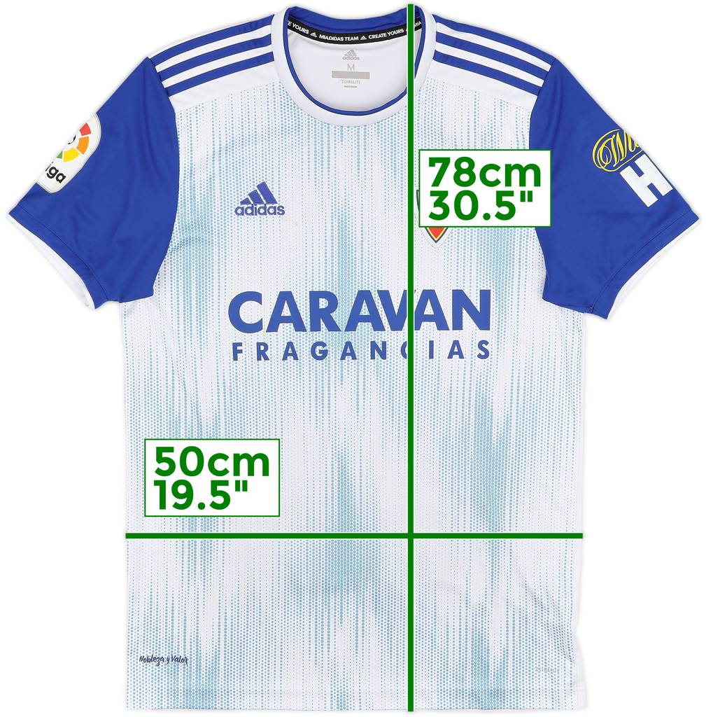 2019-20 Real Zaragoza Home Shirt - 7/10 - (M)