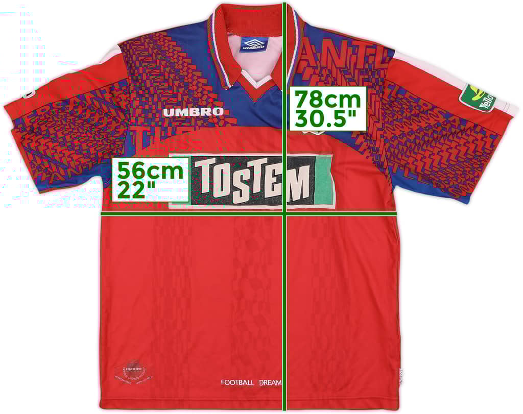 1997 Kashima Antlers Home Shirt - 6/10 - (L)