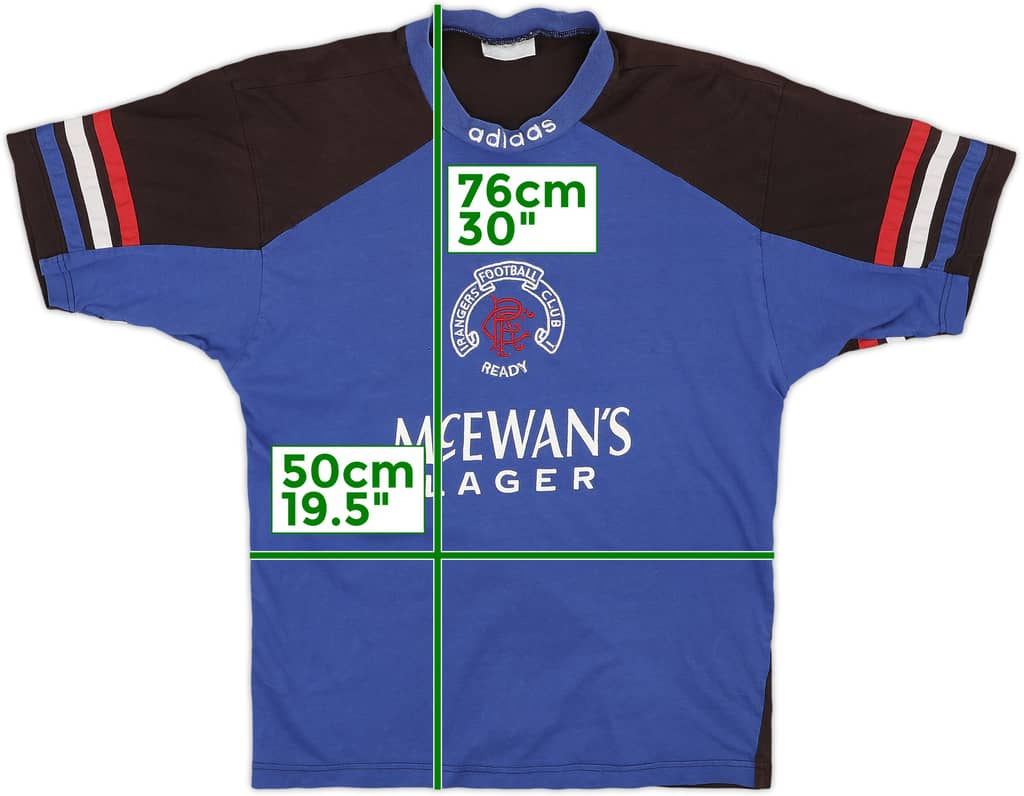 1997-98 Rangers adidas Training Shirt - 5/10 - (M)