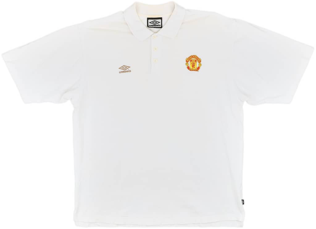 1999-00 Manchester United Umbro Polo Shirt - 8/10 - (XL)