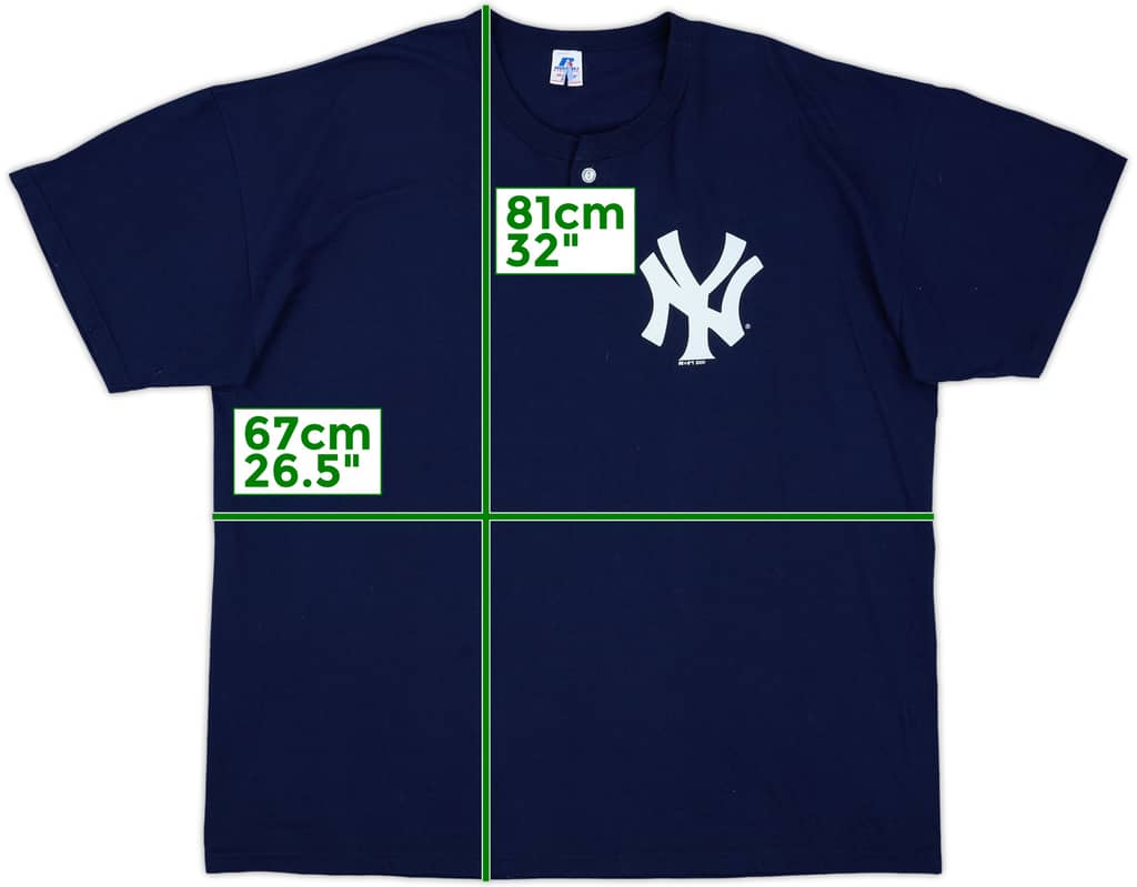 2000 New York Yankees Russell Athletic Tee - 9/10 - (XXL)