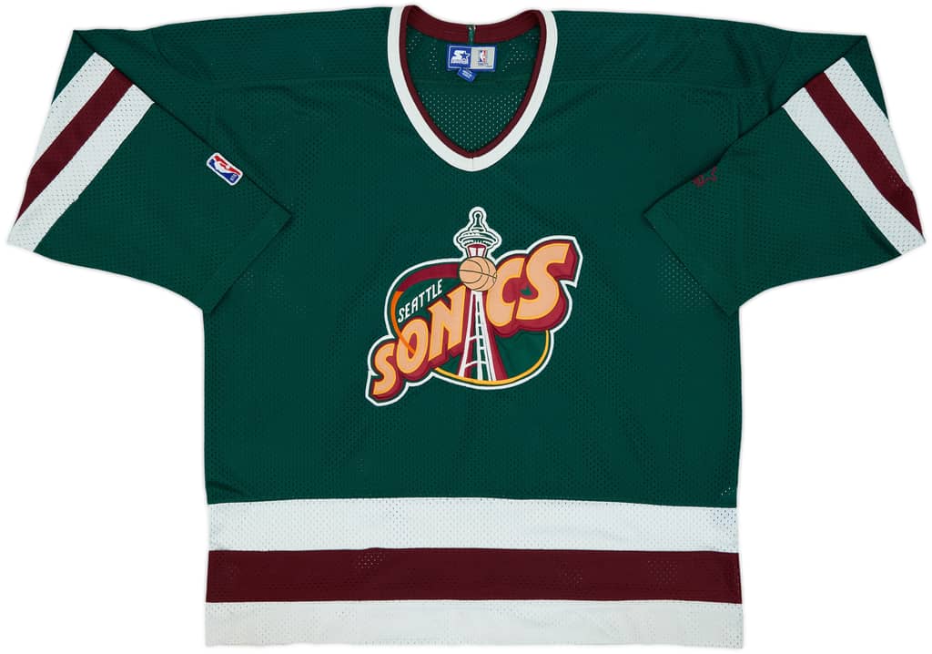1995-99 Seattle Supersonics Starter Hockey Jersey - 6/10 - (XL)