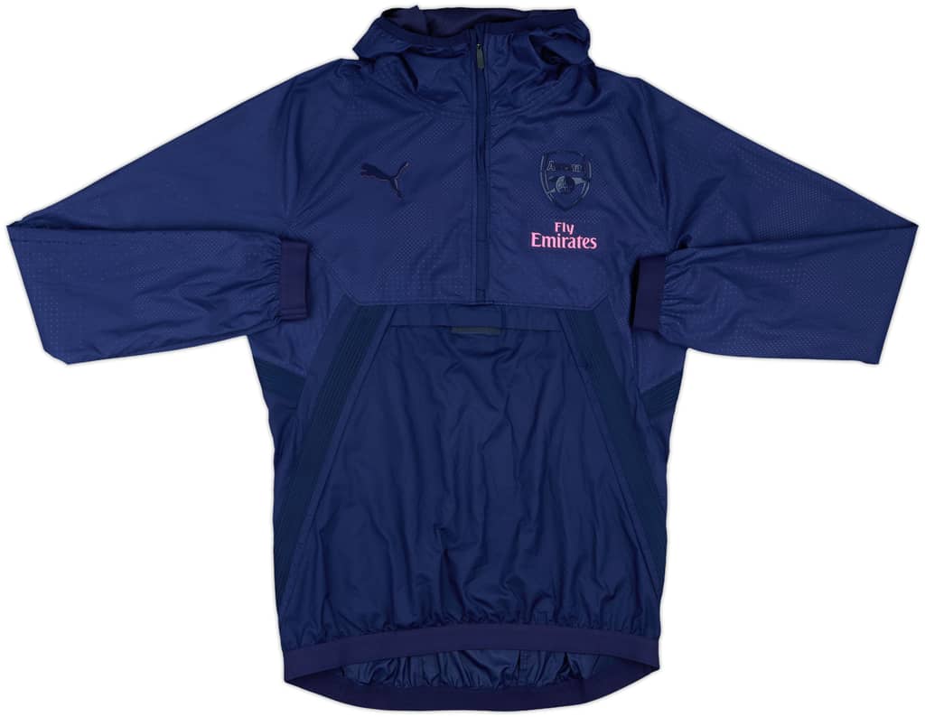 2017-18 Arsenal Puma 1/2 Zip Hooded Track Jacket - 5/10 - (M)