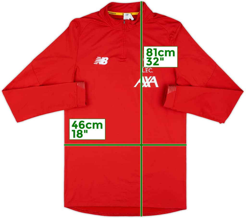 2019-20 Liverpool New Balance 1/4 Zip Track Jacket - 10/10 - (M)