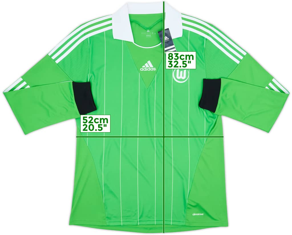 2013-14 Wolfsburg Away L/S Shirt (L)
