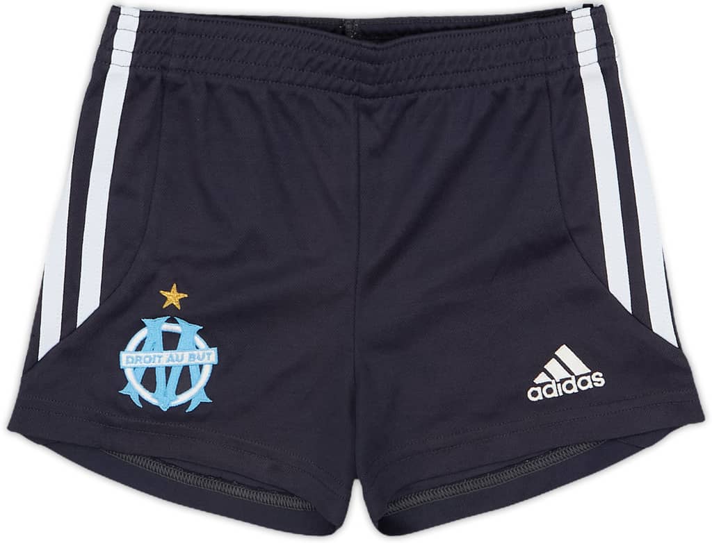 2001-02 Olympique Marseille adidas Training Shorts - 8/10 - (4-5 Years)