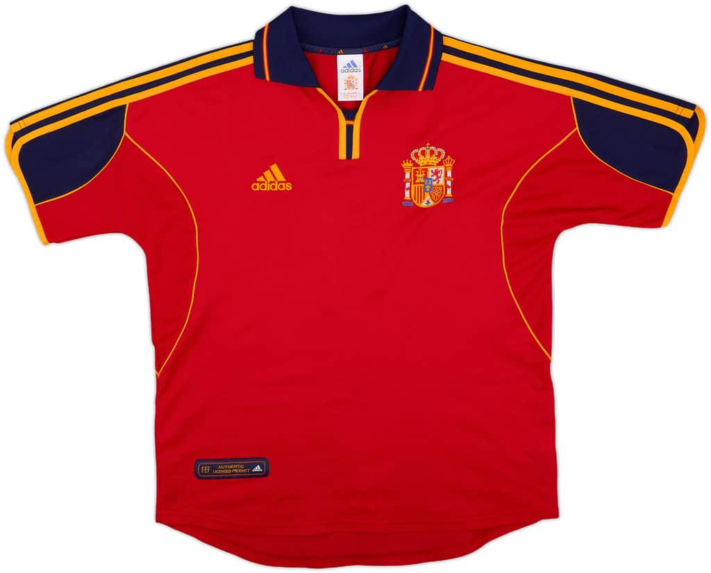 1999-02 Spain Home Shirt - 10/10 - (XL.Boys)