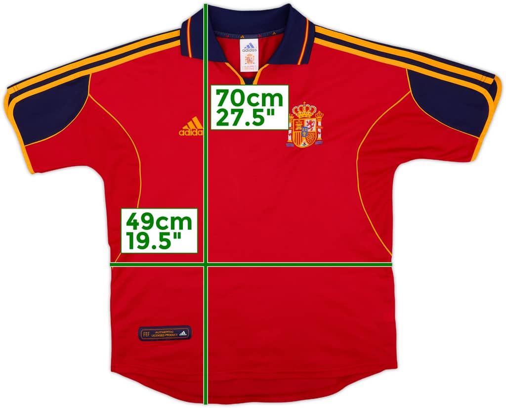 1999-02 Spain Home Shirt - 10/10 - (XL.Boys)