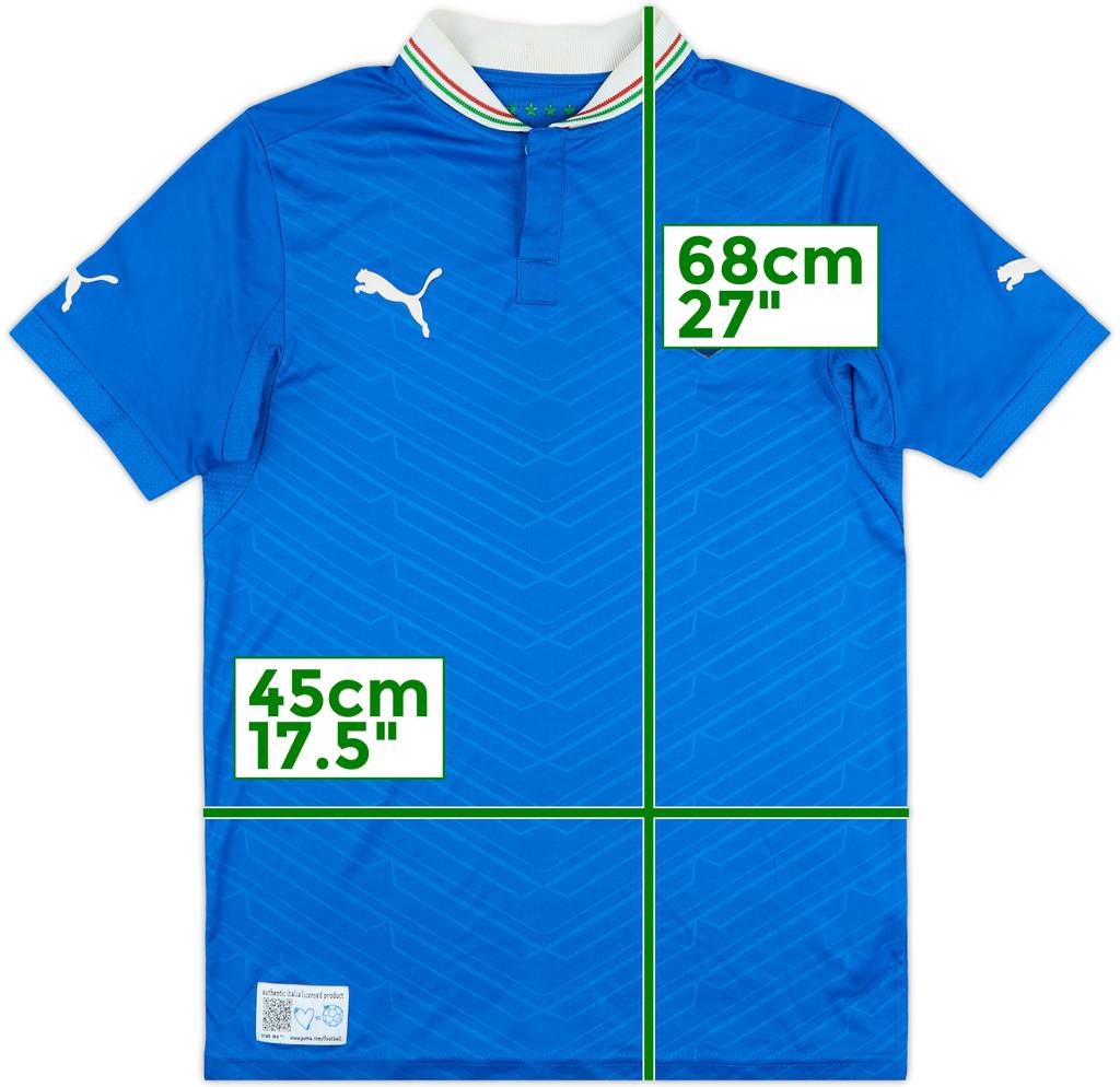 2012-13 Italy Home Shirt - 4/10 - (XL.Boys)