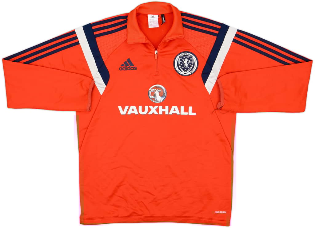 2014-15 Scotland adidas 1/4 Zip Drill Top - 6/10 - (M)