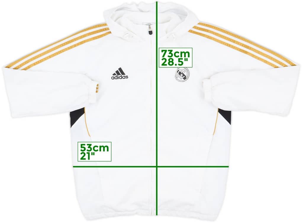 2011-12 Real Madrid adidas Hooded Track Jacket - 5/10 - (M)