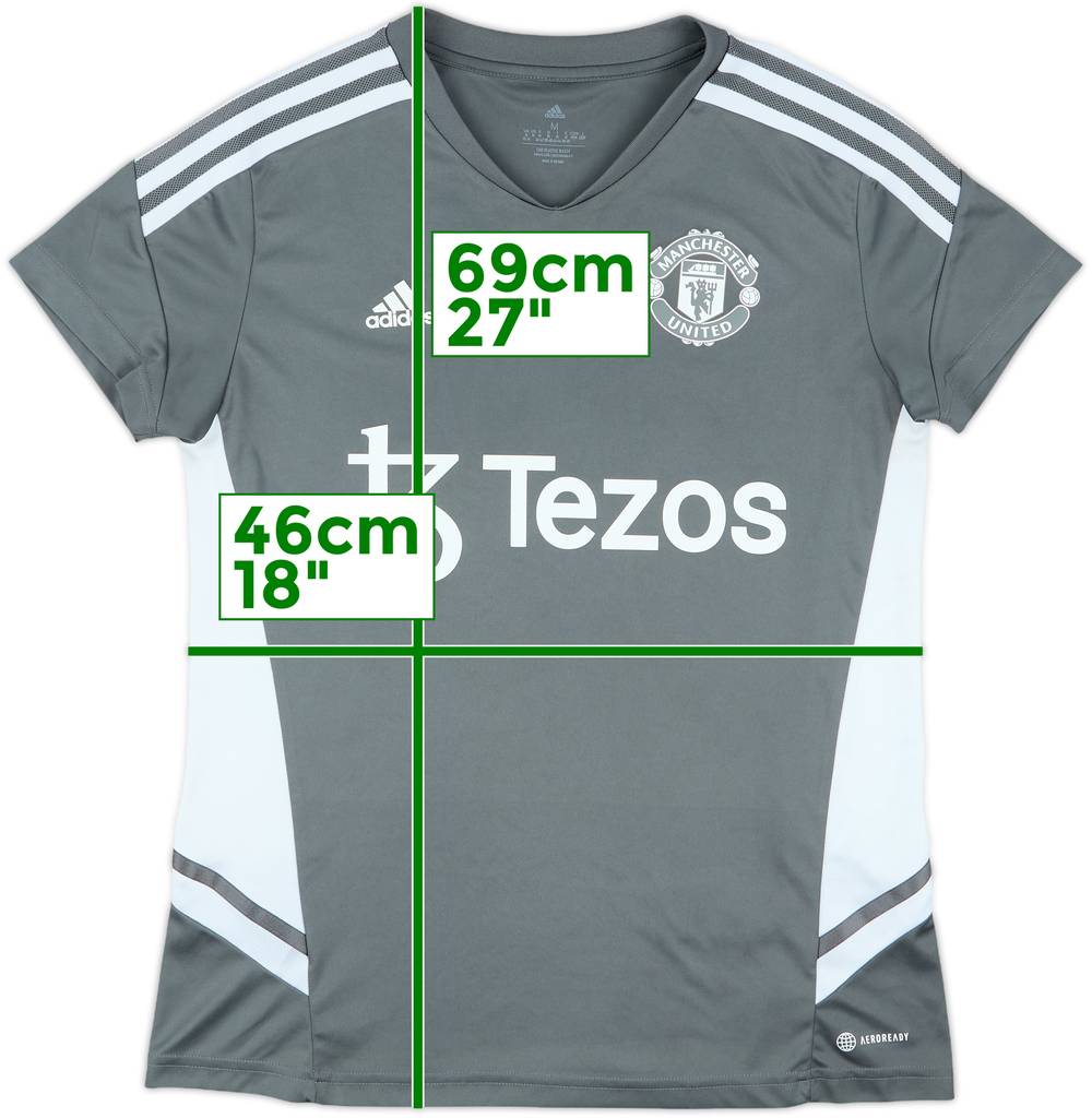 2021-22 Manchester United adidas Training Shirt - 8/10 - (Women's M)
