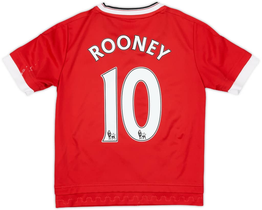 2015-16 Manchester United Home Shirt Rooney #10 - 8/10 - (5-6 Years)