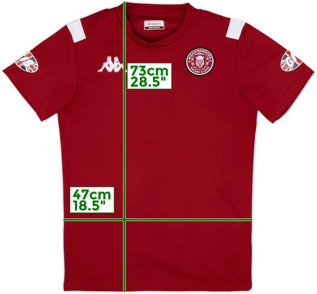 2024-25 Wigan Warriors Kappa Training Shirt - 9/10 - (M)