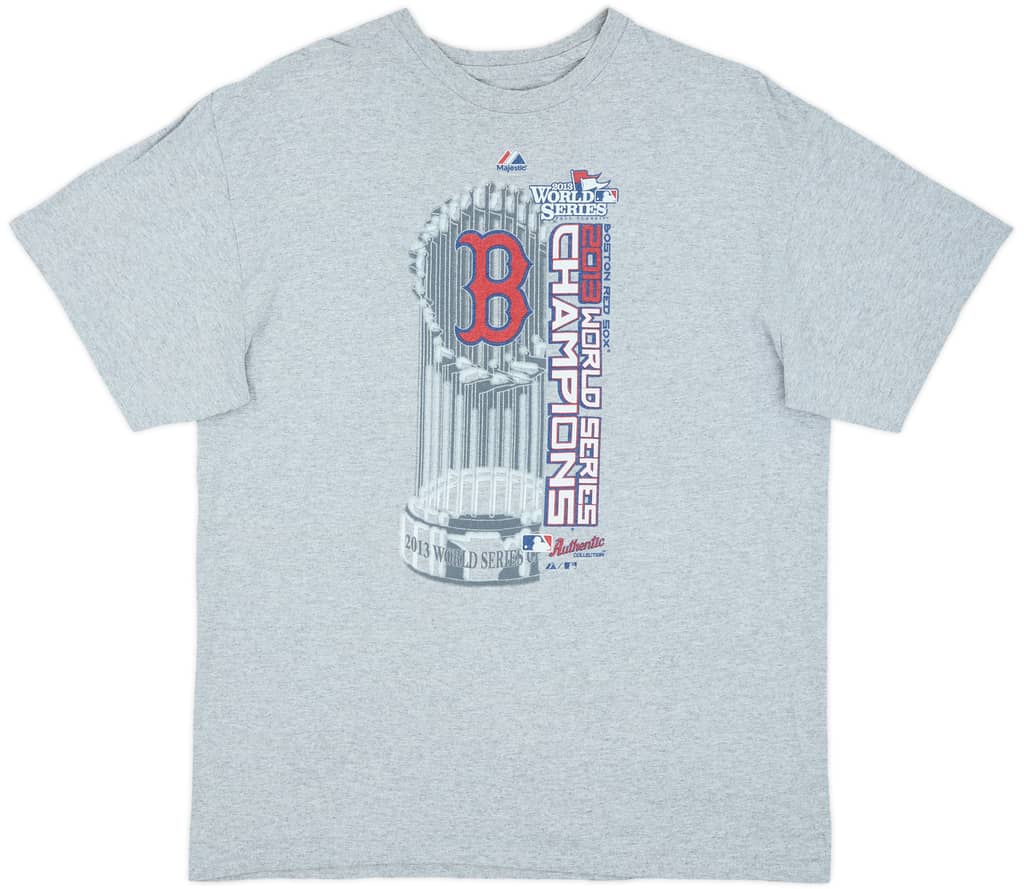 2013 Boston Red Sox World Series Champions Majestic Tee - 7/10 - (L)
