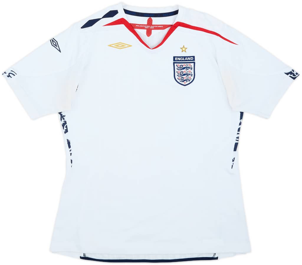 2007-09 England Home Shirt - 6/10 - (Women's L)