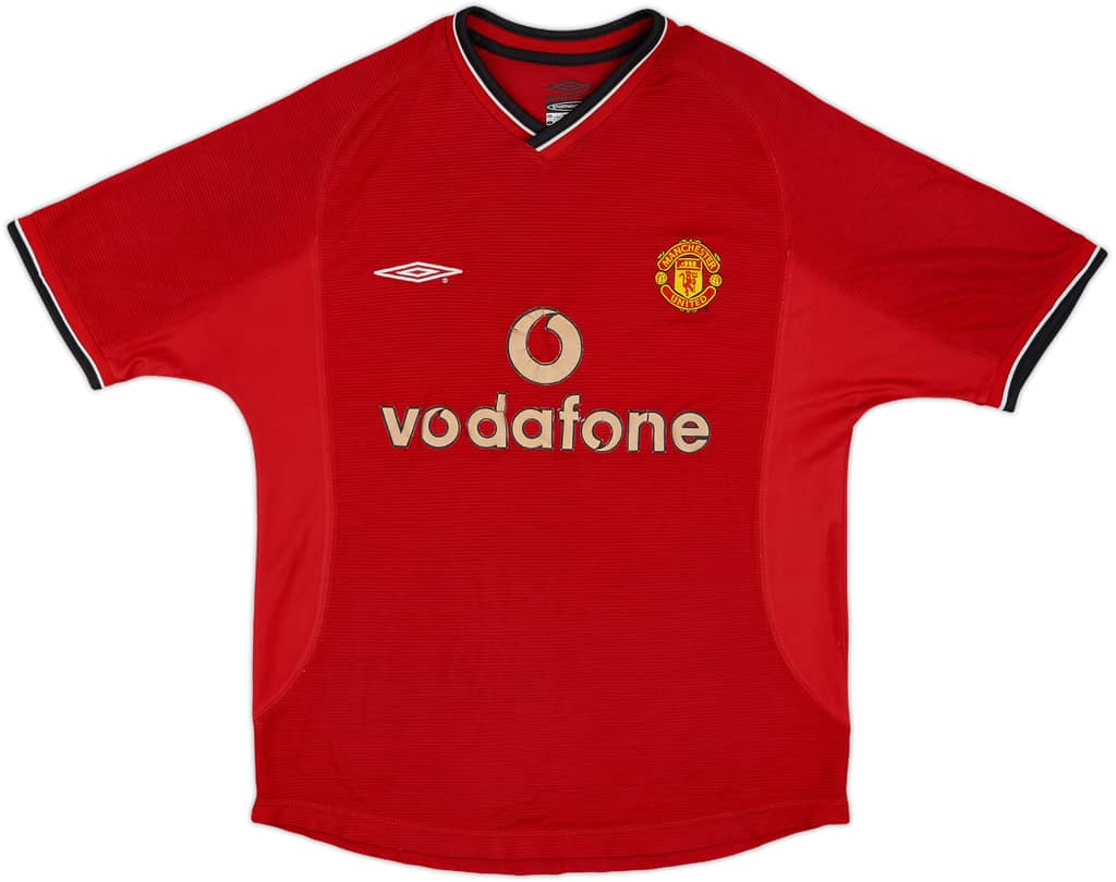 2000-02 Manchester United Home Shirt - 4/10 - (XL.Boys)