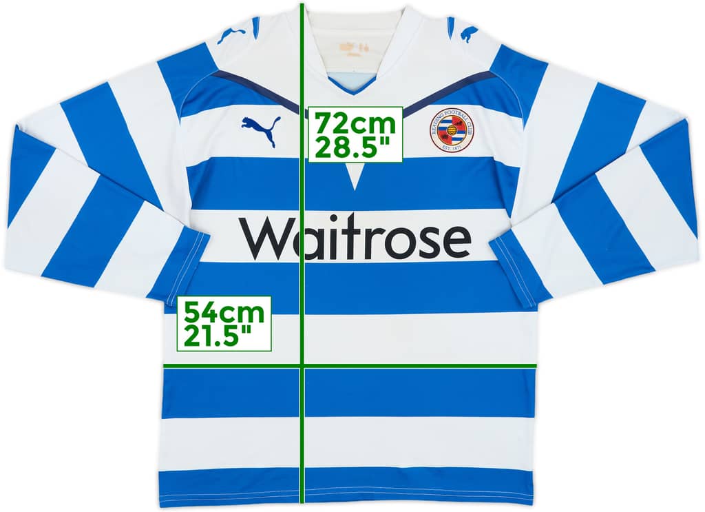 2009-10 Reading Home L/S Shirt - 5/10 - (L)