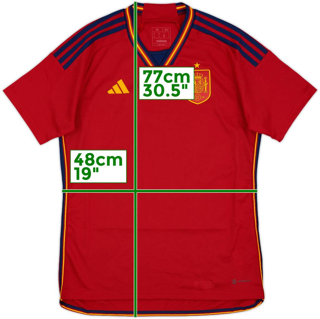 2022-23 Spain Home Shirt - 10/10 - (M)