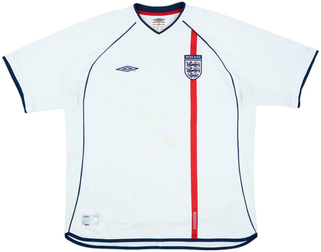 2001-03 England Home Shirt - 4/10 - (XXL)
