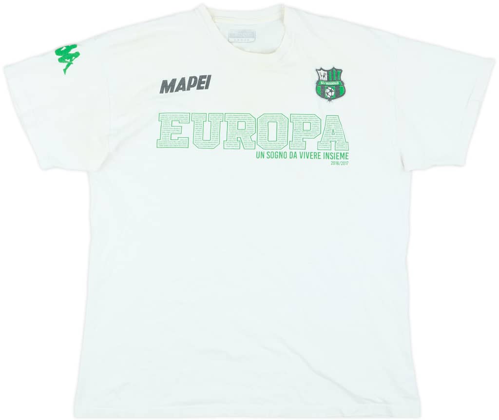 2016-17 Sassuolo 'Europa' Kappa Cotton Tee - 6/10 - (L)