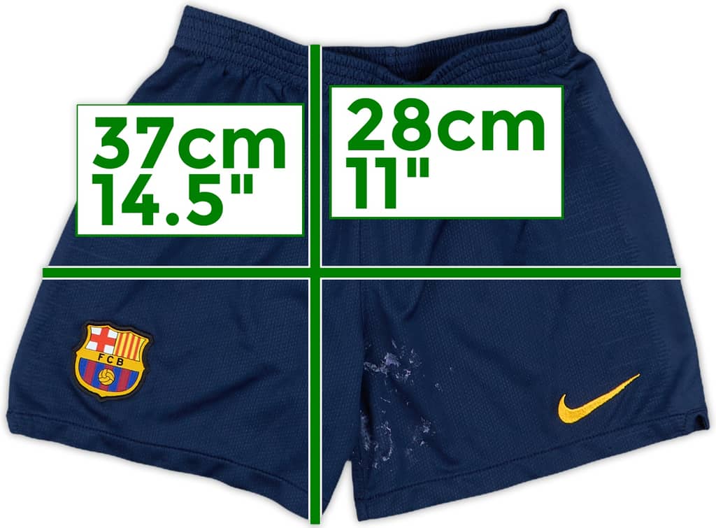 2018-19 Barcelona Home Shorts - 5/10 - (5-6 Years)