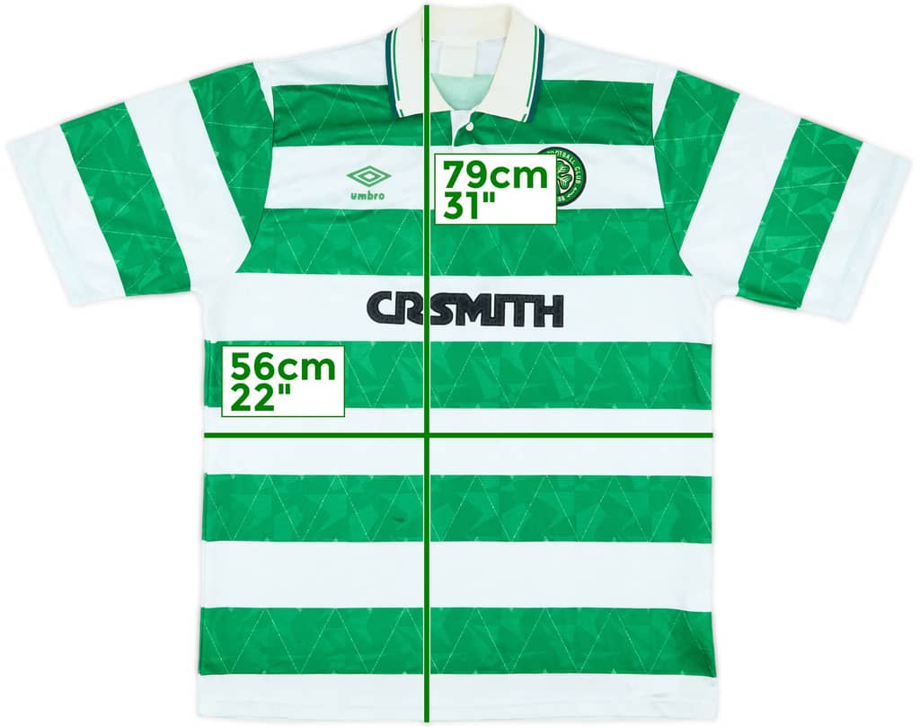 1989-91 Celtic Home Shirt - 7/10 - (L)