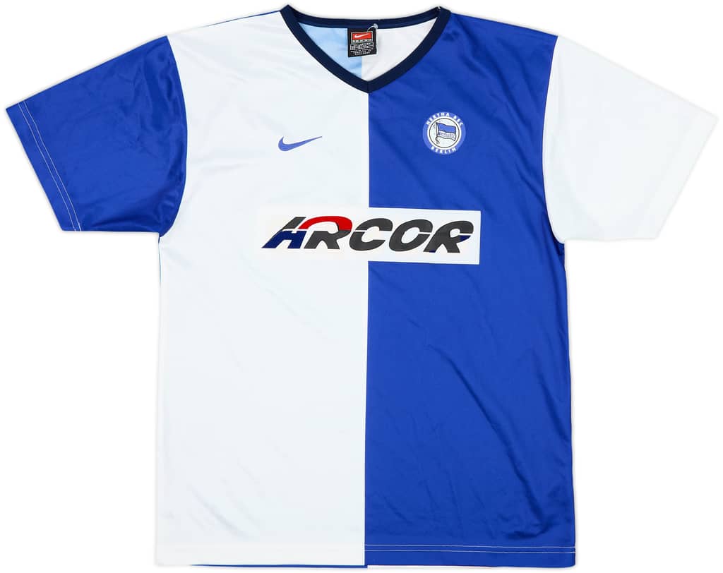 2001-02 Hertha Berlin Home Shirt - 6/10 - (XL.Boys)