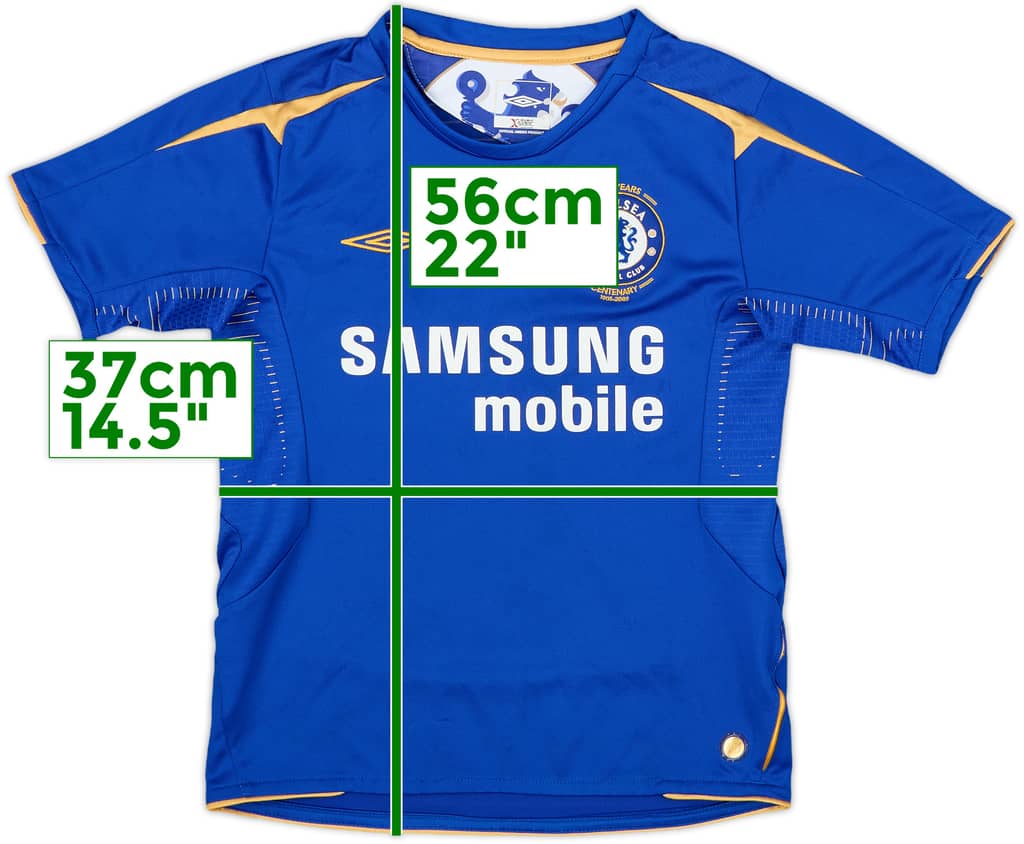 2005-06 Chelsea Centenary Home Shirt - 8/10 - (S.Boys)