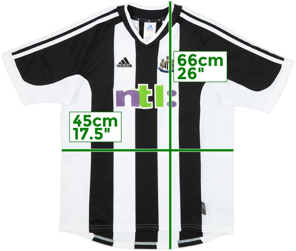 2001-03 Newcastle Home Shirt - 8/10 - (Y)