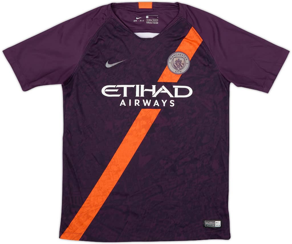 2018-19 Manchester City Third Shirt - 6/10 - (L.Boys)