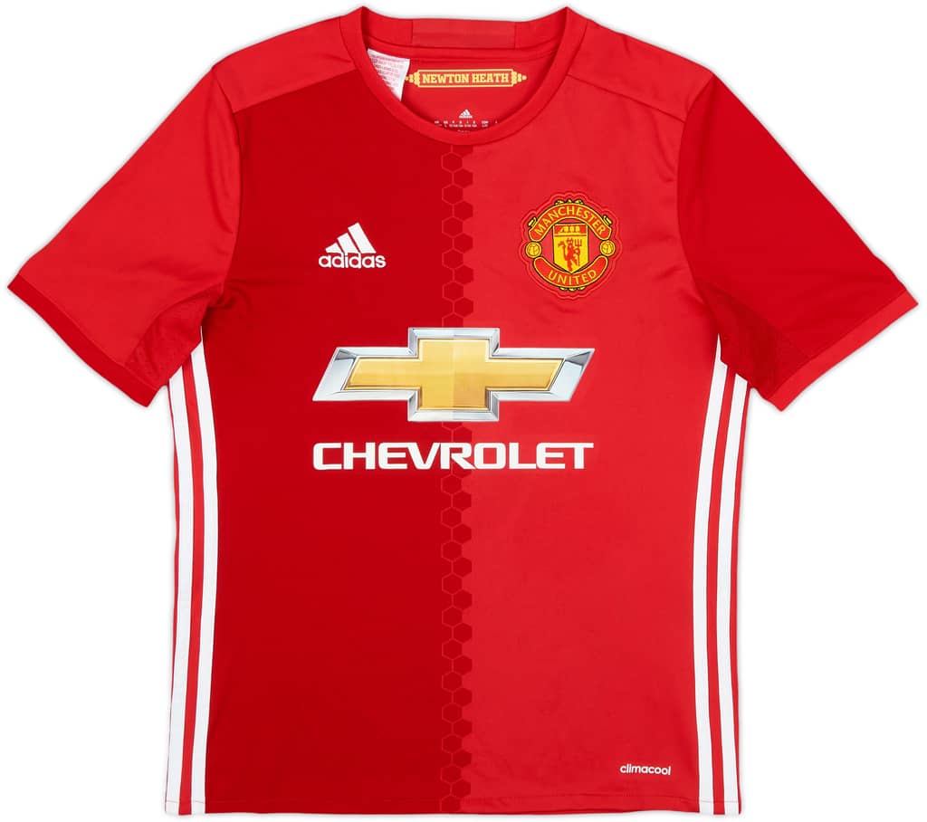 2016-17 Manchester United Home Shirt - 8/10 - (L.Boys)