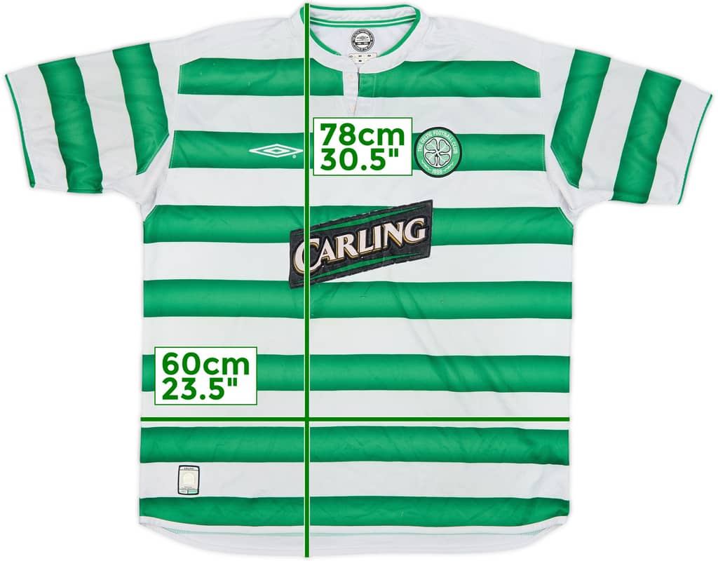 2003-04 Celtic Home Shirt - 4/10 - (XL)