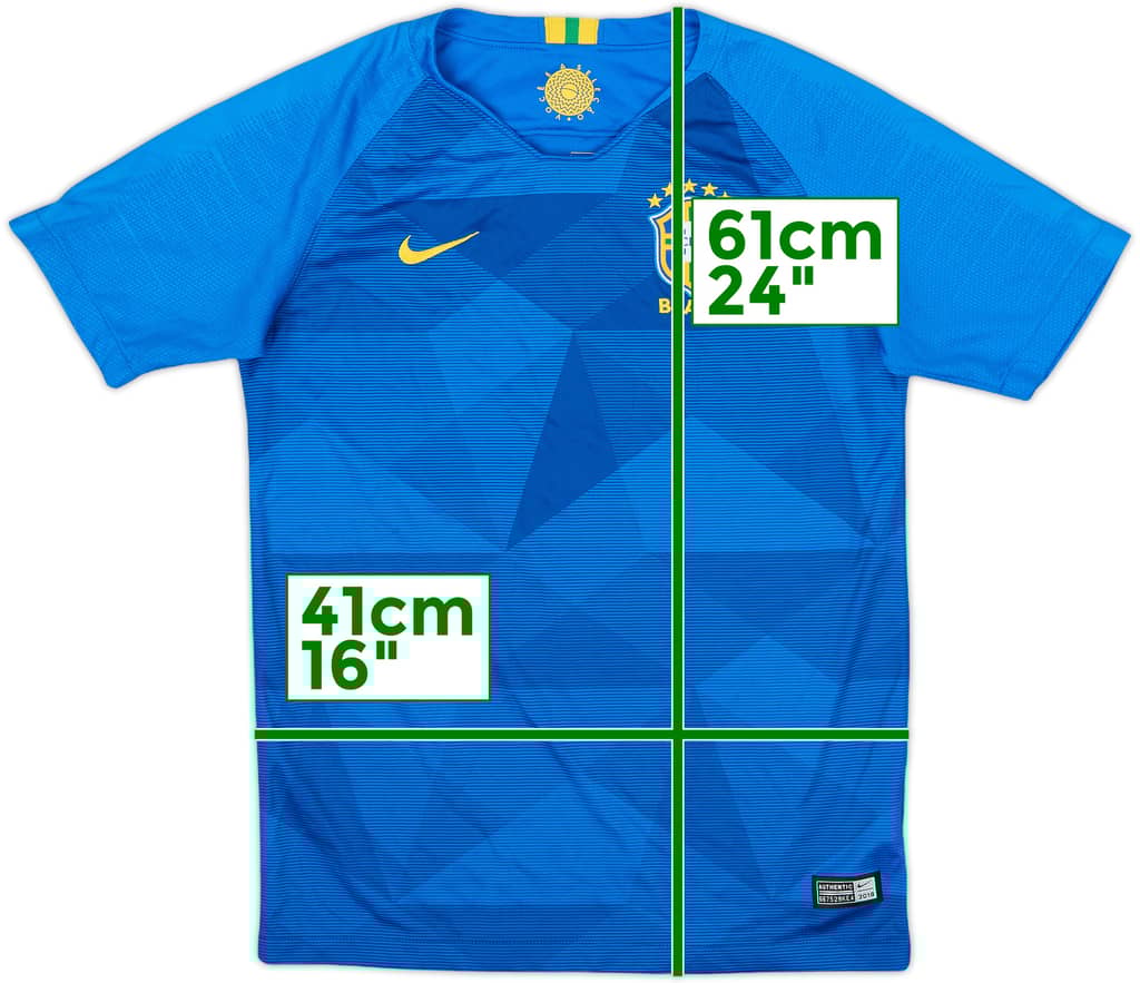 2018-19 Brazil Away Shirt - 8/10 - (L.Boys)