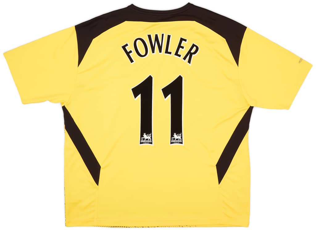 2004-06 Liverpool Away Shirt Fowler #11 - 8/10 - (XXL)