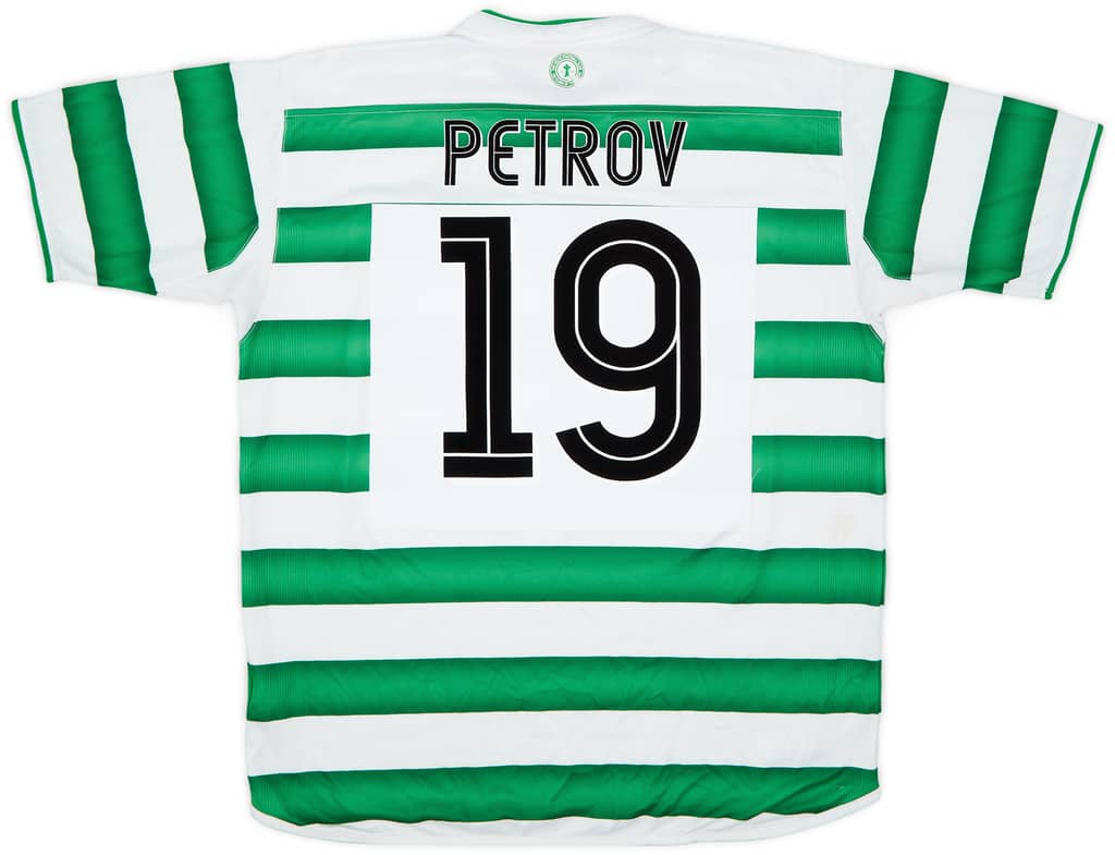 2003-04 Celtic Home Shirt Petrov #19 - 8/10 - (XL)
