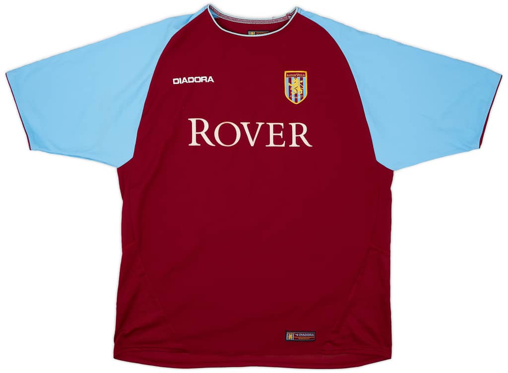 2003-04 Aston Villa Home Shirt Hadji #20 - 8/10 - (XL)