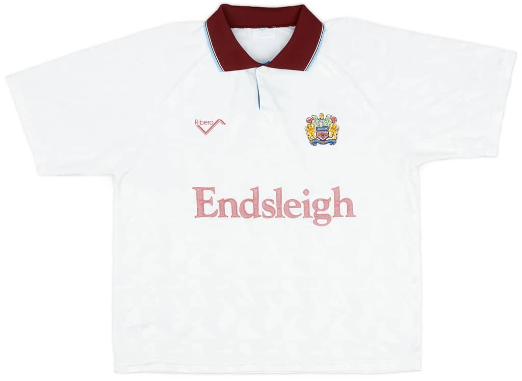 1992-93 Burnley Away Shirt - 8/10 - (XL)